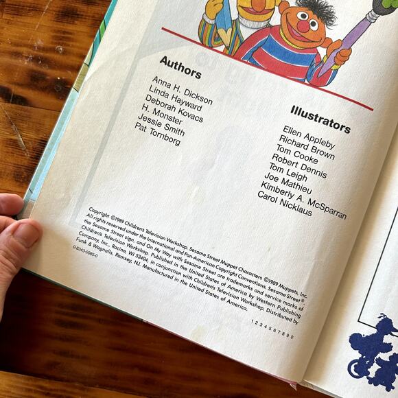 Vintage 1989 On My Way With Sesame Street Morning To Night Hardcover Book - Picture 3 of 10